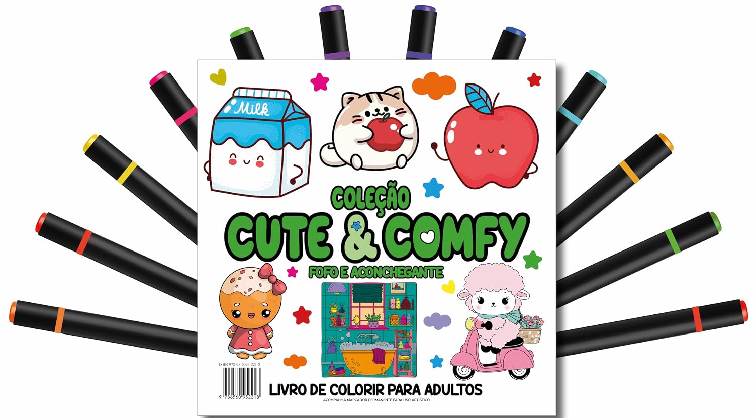 ler totalmente Cute & Comfy Coloring Book for Adults - Fofo e Aconchegante - Livro de Colorir Adulto