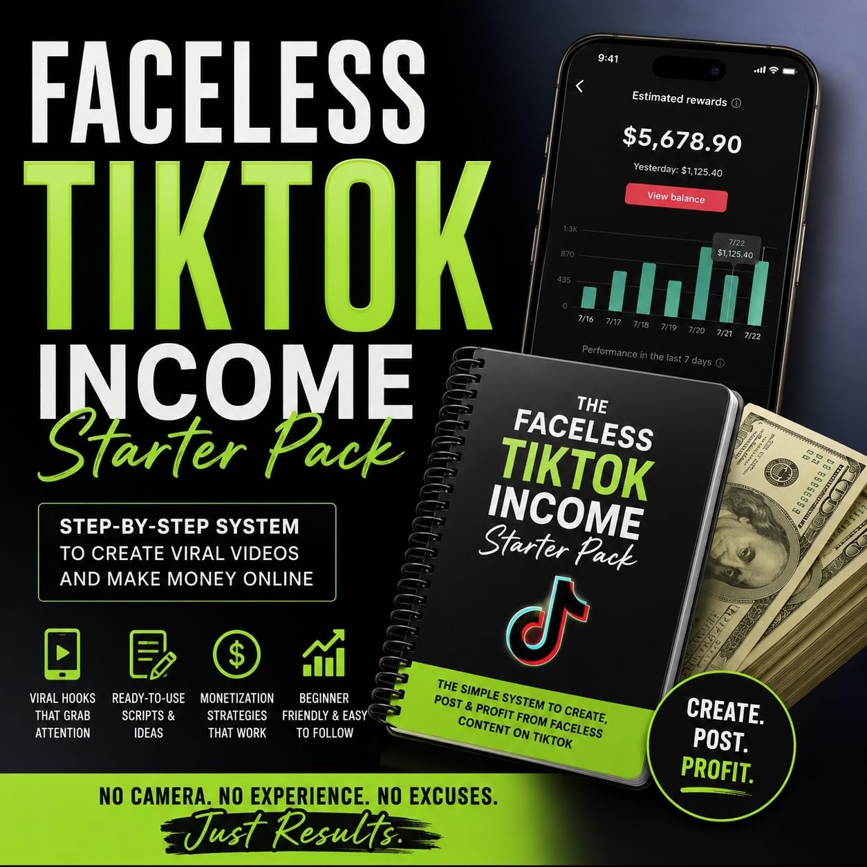 ler totalmente The Faceless TikTok Income Blueprint: How Beginners Use AI, Viral Videos & Affiliate Marketing to Build Passive Income (English Edition)