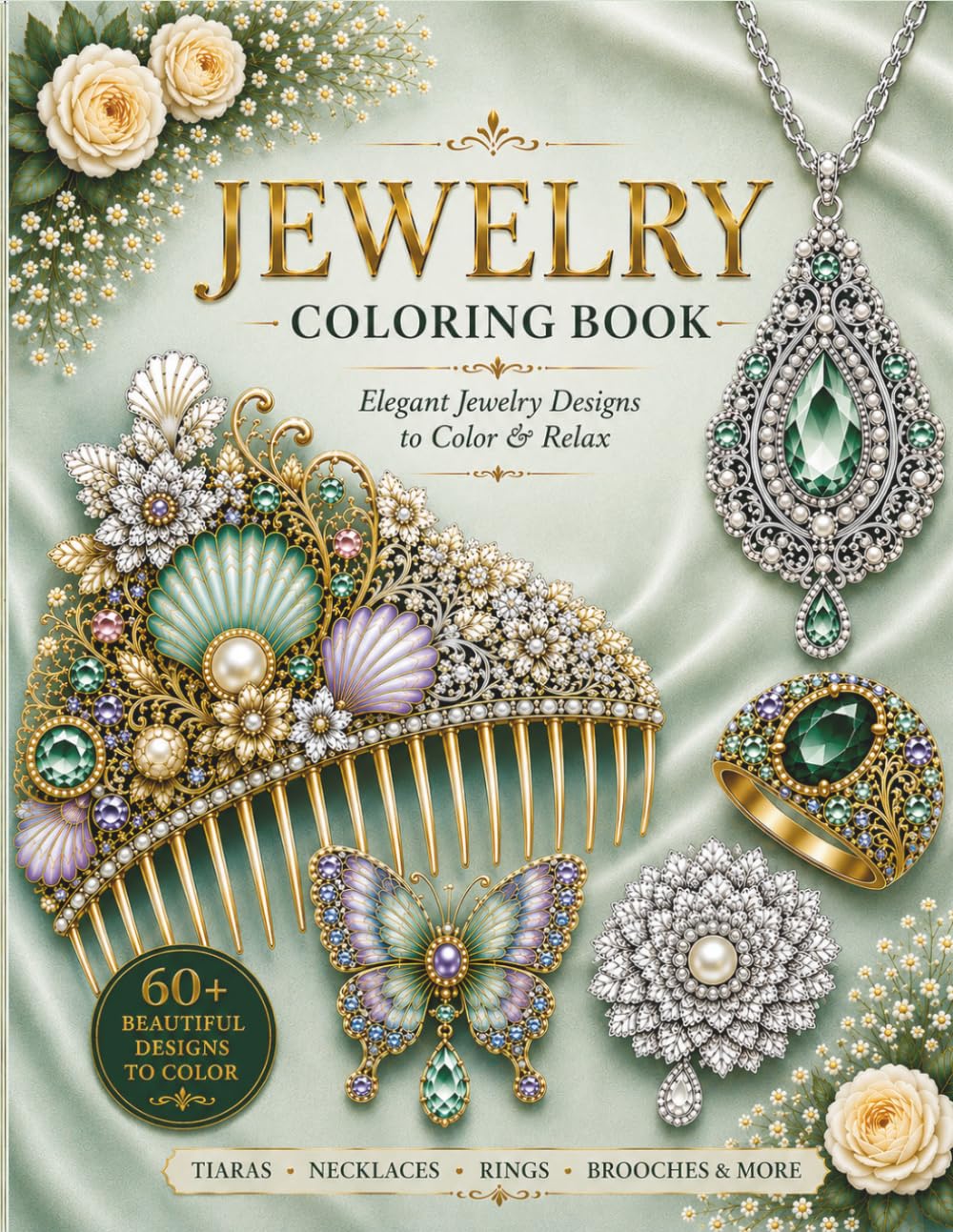 JEWELRY COLORING BOOK: Elegant Jewelry Designs to Color & Relax baixar o livro de graça