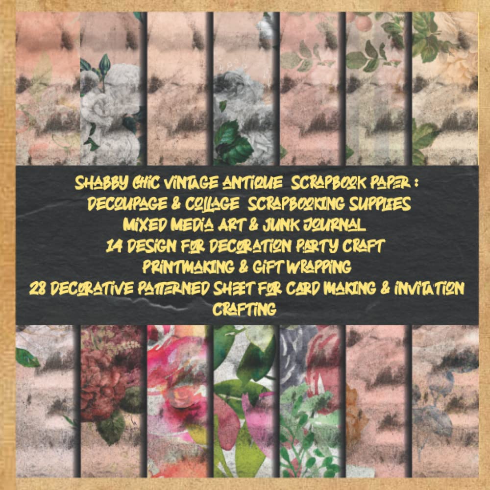 capítulo por capítulo baixar shabby chic vintage antique scrapbook paper decoupage & collage scrapbooking supplies Mixed Media Art & junk Journal 14 design for decoration party... sheet for card making & invitation crafting