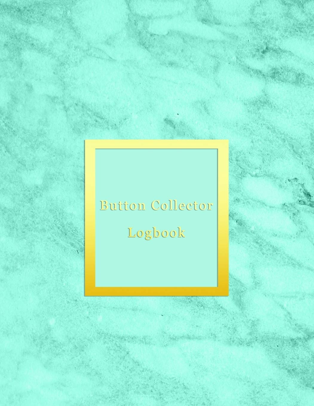 ler totalmente Button Collector Logbook: Record and track your vintage button collection inventory list - Journal book for historical, rare, modern and unique button collectables - Aqua, blue marble cover design