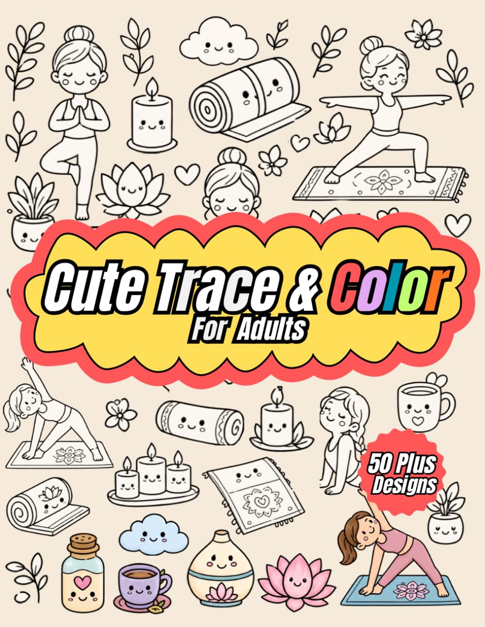 ler totalmente Cute Trace and Color Book for Adults: 50+ Line Tracing Doodle Art Featuring Food, Amazing Objects, Vehicles, Animals and Much More. Great for Lithography and Creative Printing