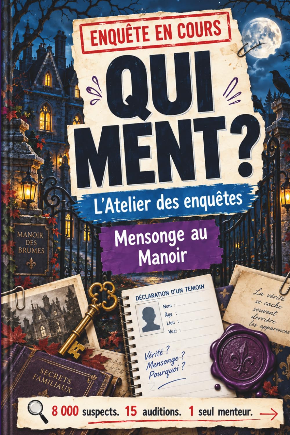 ler totalmente Qui ment ? Mensonge au Manoir: L’affaire du Médaillon de Brumelune; livre jeu d’enquête spécial Halloween avec 8 000 suspects, 15 auditions et 1 seul... ? – L’Atelier des enquêtes) (French Edition)