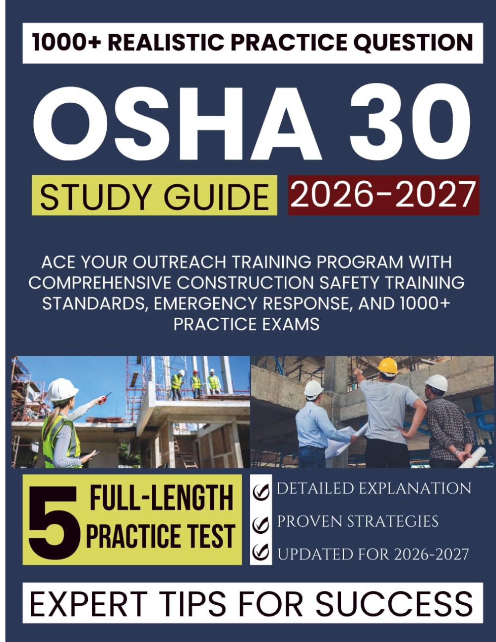 ler totalmente OSHA 30 STUDY GUIDE 2026-2027: Ace Your Outreach Training Program with Comprehensive Construction Safety Training Standards, Emergency Response, and 1000+ Practice Exams