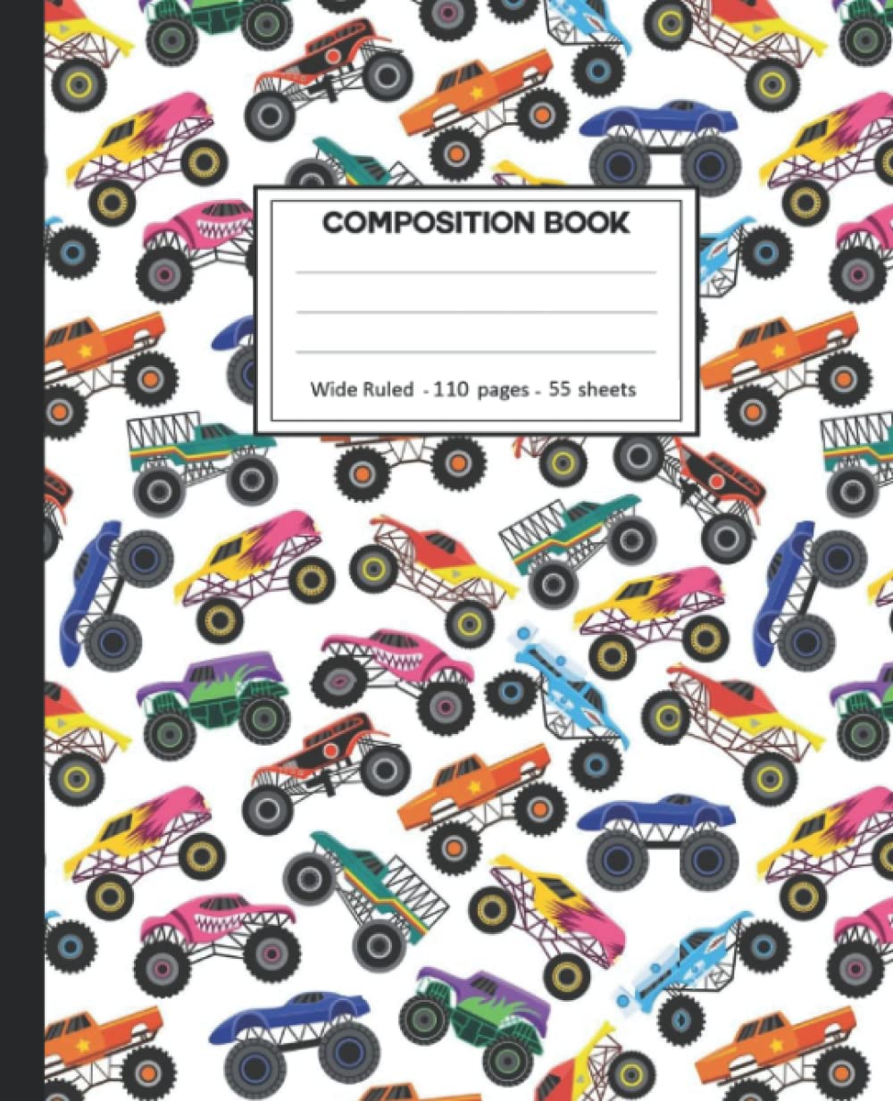 ler totalmente Composition Notebook: Composition Notebook with Monster Truck for School.