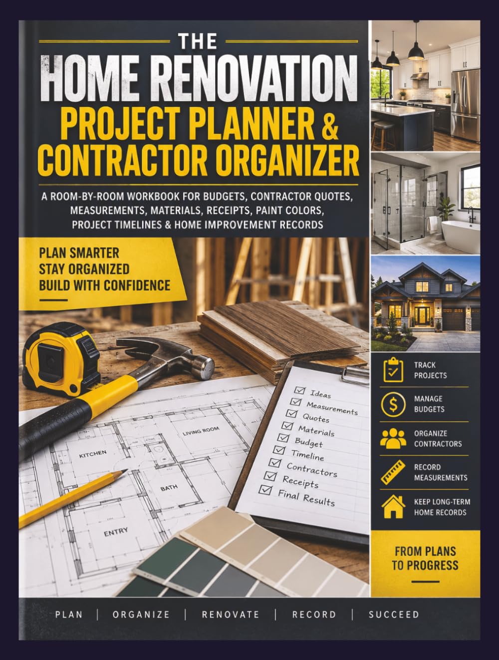 capítulo por capítulo baixar The Home Renovation Project Planner and Contractor Organizer: A Room-by-Room Workbook for Budgets, Contractor Quotes, Measurements, Materials,... Timelines and Home Improvement Records