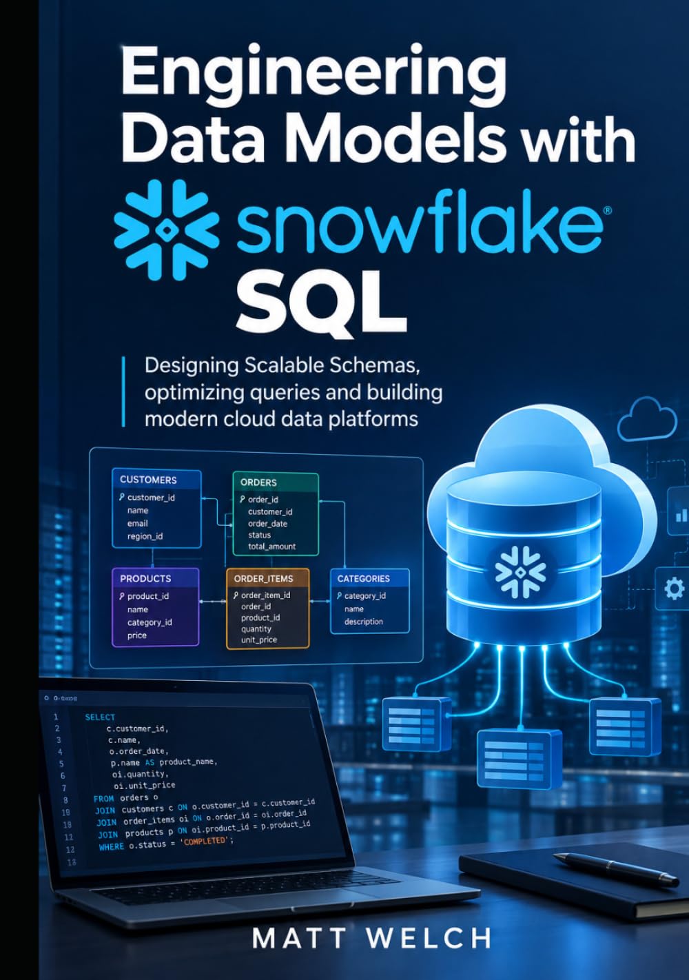 Engineering Data Models with Snowflake SQL: Designing Scalable Schemas, optimizing queries and building modern cloud data platforms baixar o livro de graça