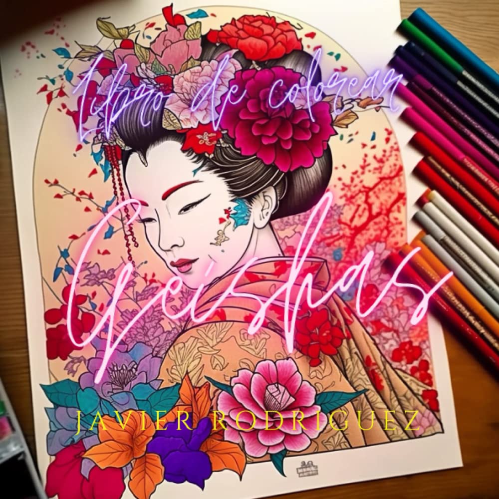 ler totalmente Libro de colorear geishas: Colorea la belleza y elegancia de las geishas japonesas (Colorea tu mundo)