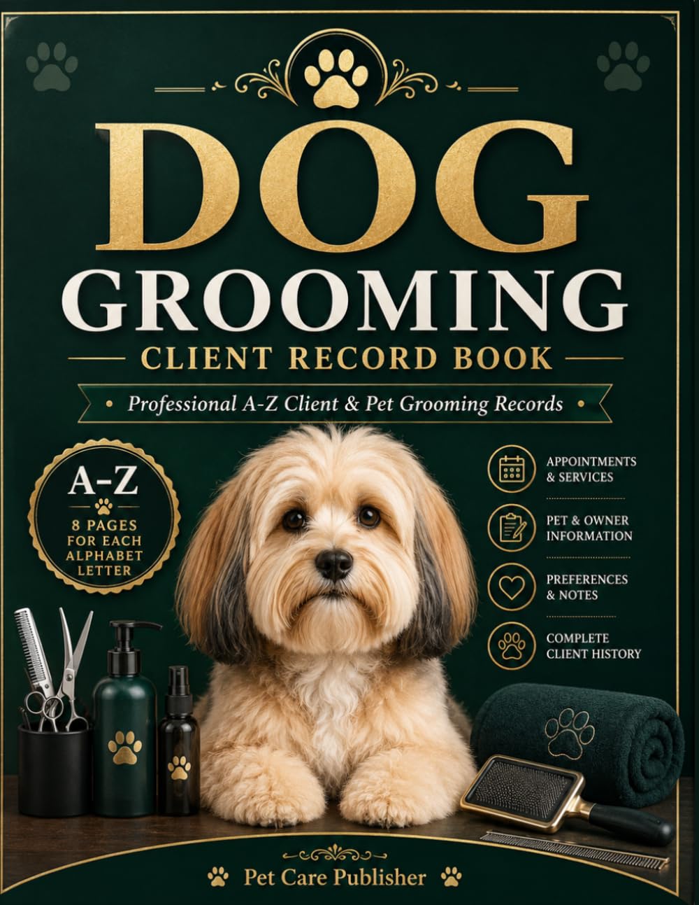 capítulo por capítulo baixar Dog Grooming Client Record Book: Professional A–Z Client & Pet Grooming Records: Appointment, Service, Pet Information, Preferences, Prices and Notes Organizer for Dog Groomers