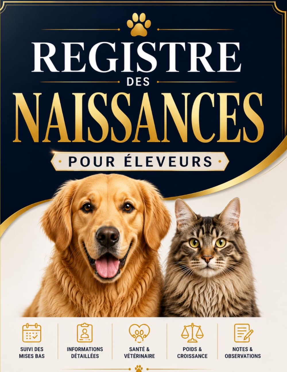 capítulo por capítulo baixar Registre des Naissances Pour Éleveurs: Journal complet conçu pour les éleveurs professionnels et particuliers afin d'organiser chaque portée, suivre... précis des naissances. (French Edition)