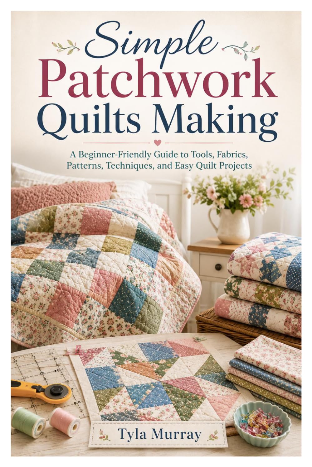 Simple Patchwork Quilts Making: A Beginner-Friendly Guide to Tools, Fabrics, Patterns, Techniques, and Easy Quilt Projects baixar o livro de graça