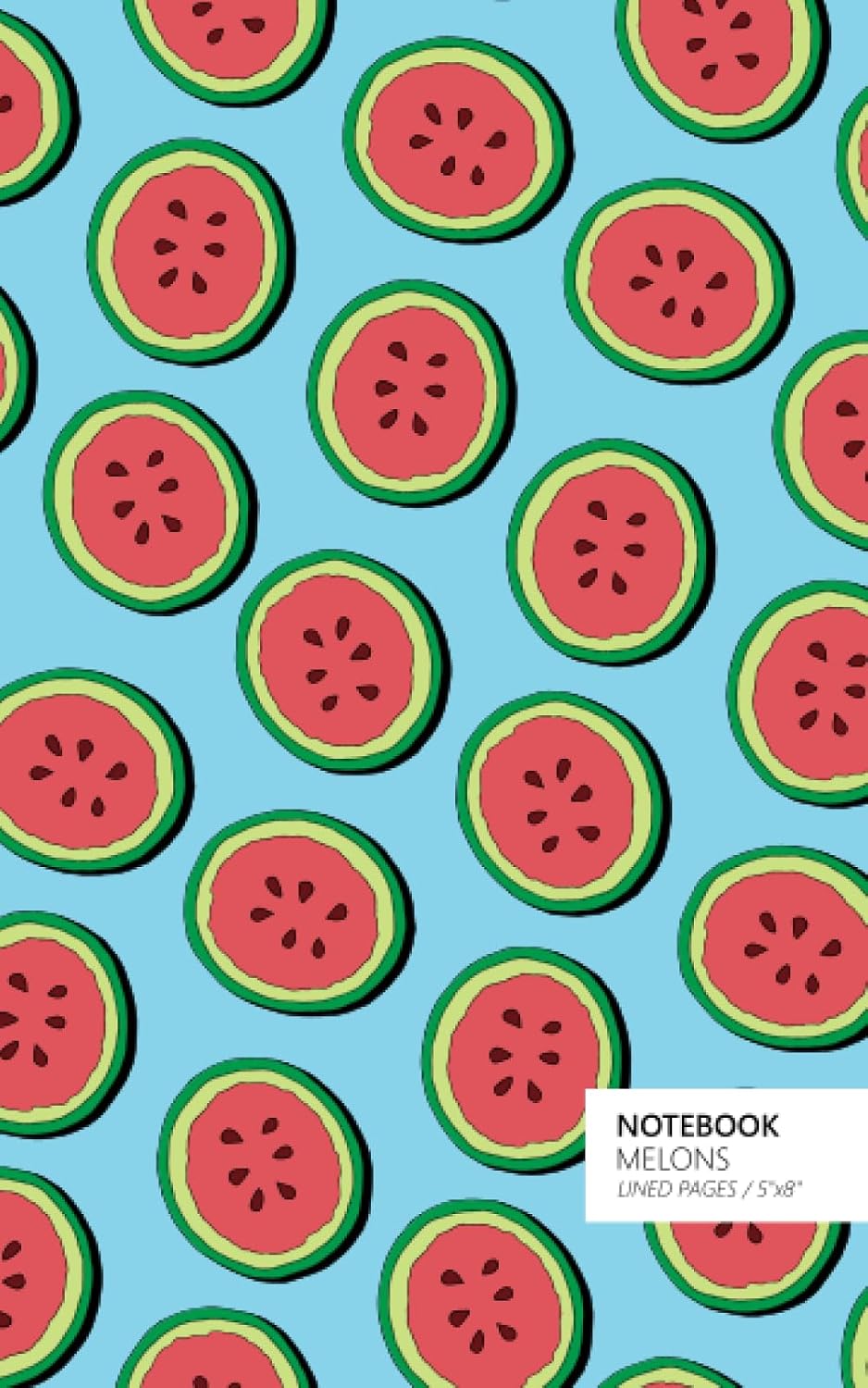 Melons Notebook: (Powder Blue Edition) Fun notebook 96 ruled/lined pages (5x8 inches / 12.7x20.3cm / Junior Legal Pad/Nearly A5) baixar o livro de graça
