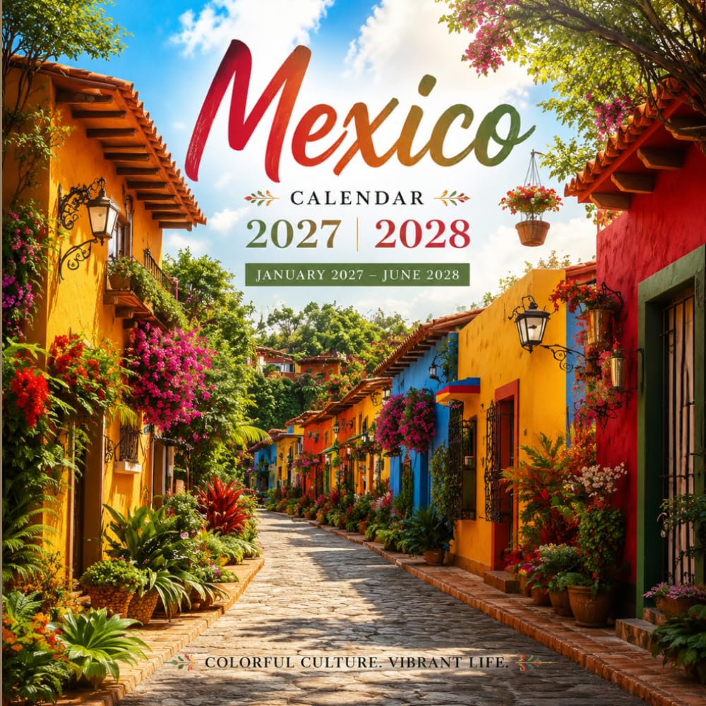 capítulo por capítulo baixar Mexico calendar 2027 2028: Colorful Mexican Landscapes, Historic Streets, Cultural Landmarks and Scenic Travel Photography for Home and Office