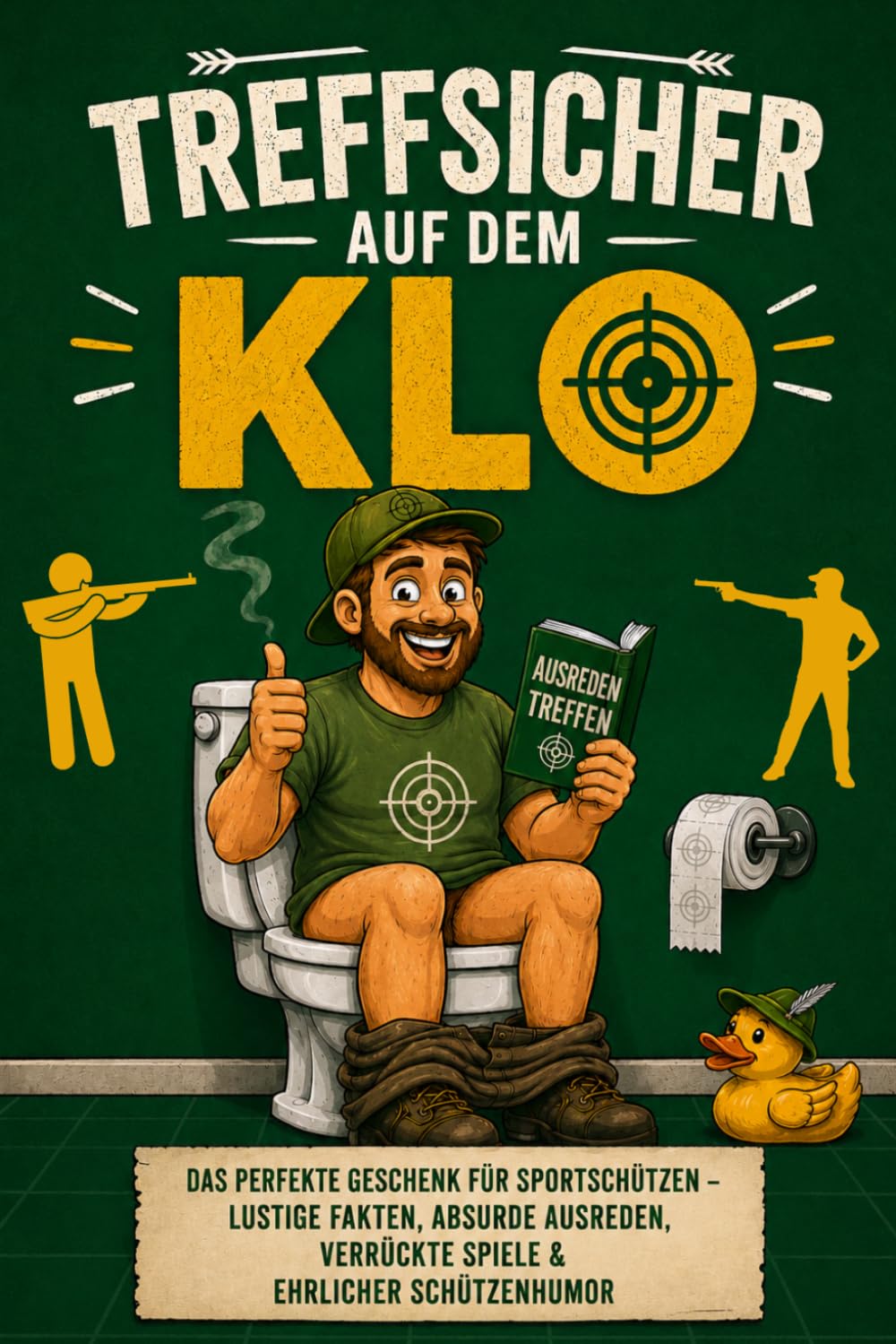 ler totalmente Treffsicher auf dem Klo: Das perfekte Geschenk für Sportschützen – Lustige Fakten, absurde Ausreden, verrückte Spiele & ehrlicher Schützenhumor (German Edition)