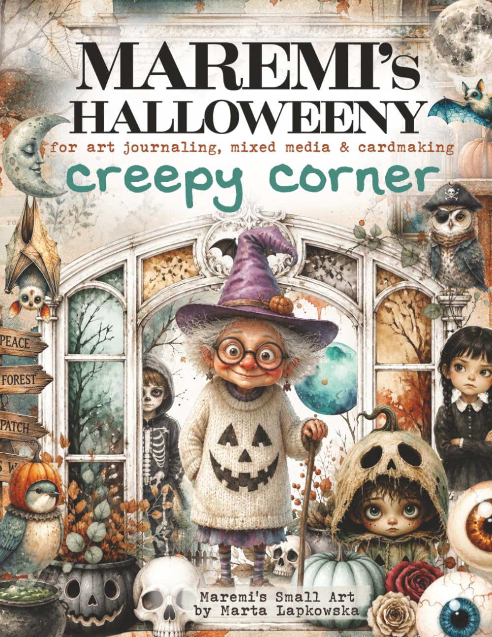 MAREMI'S Halloweeny for art journaling, mixed media & cardmaking CREEPY CORNER: 700+ Seasonal Images