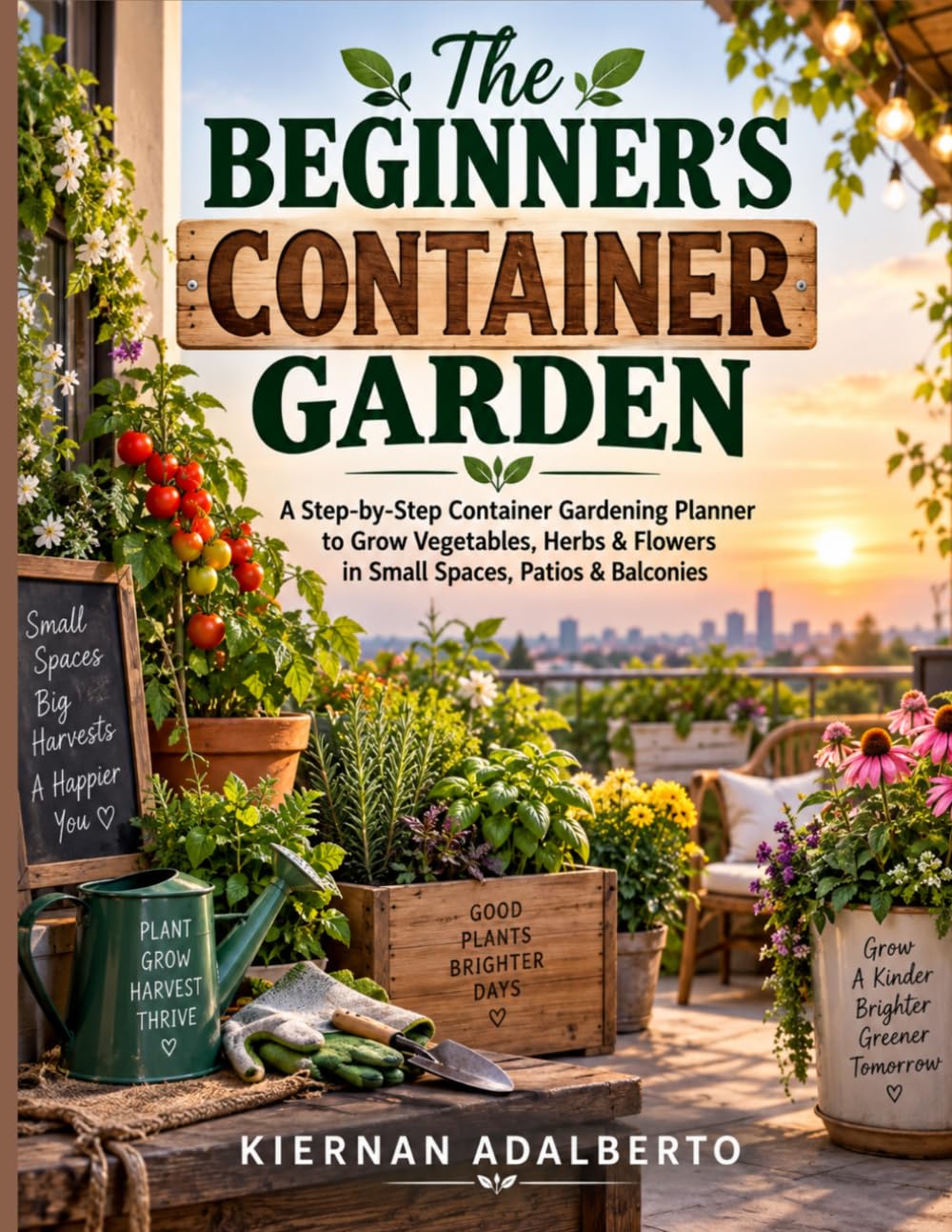 ler totalmente The Beginner’s Container Garden: A Step-by-Step Container Gardening Planner to Grow Vegetables, Herbs & Flowers in Small Spaces, Patios & Balconies