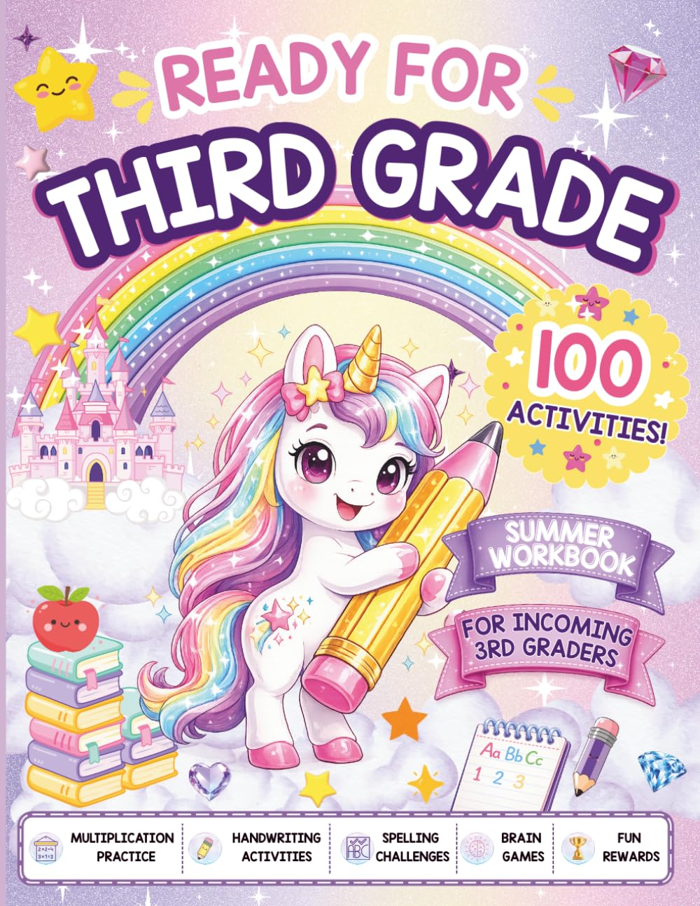 Ready for Third Grade!: A Summer Workbook for Girls Moving from Second to Third Grade with Math, Multiplication, Spelling, and Handwriting Practice baixar o livro de graça