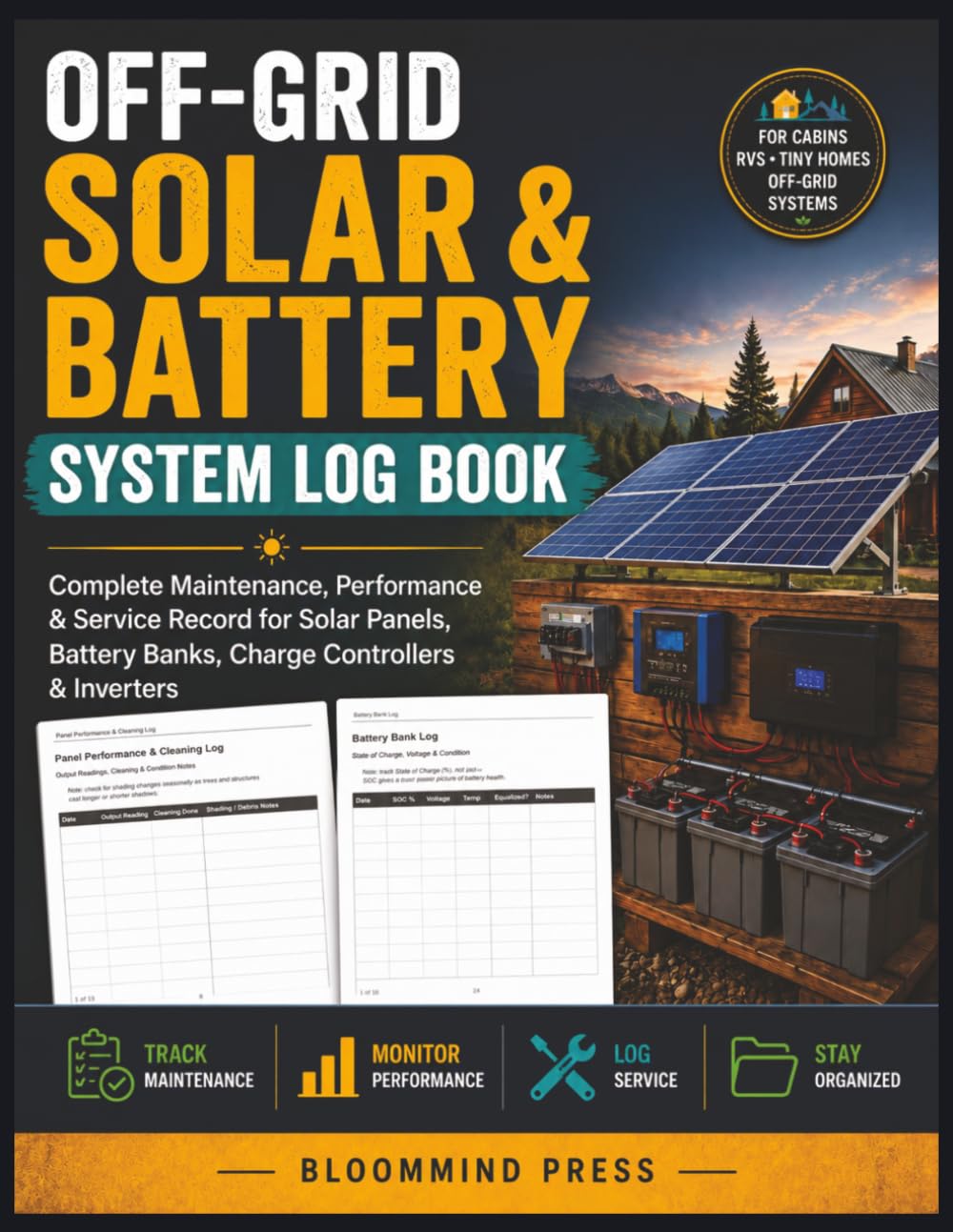 Off-Grid Solar & Battery System Log Book: Complete Maintenance, Performance & Service Record for Solar Panels, Battery Banks, Charge Controllers & Inverters baixar livro de graça