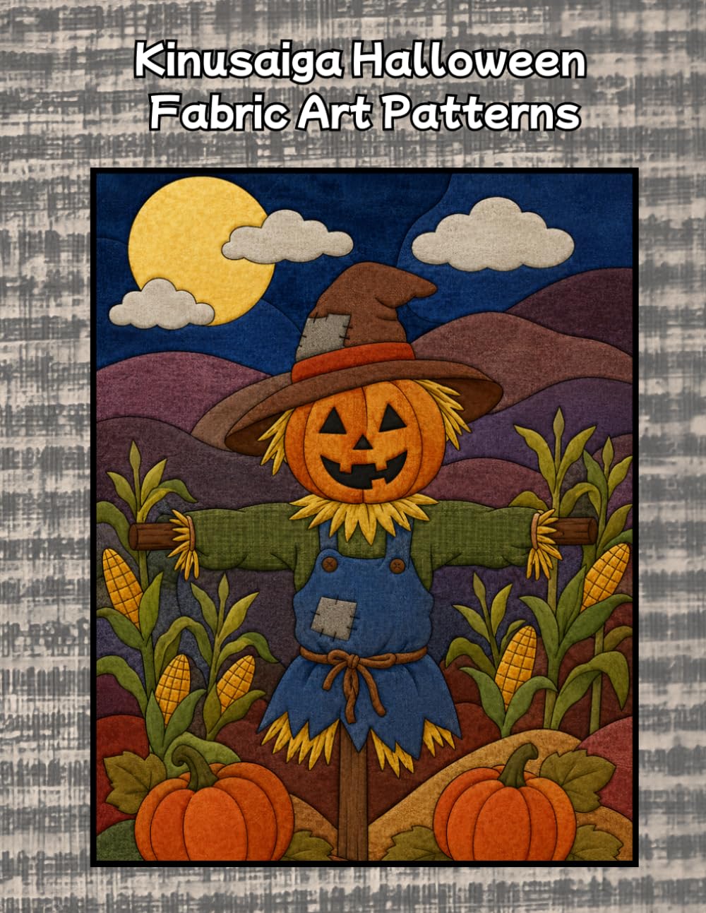 capítulo por capítulo baixar Kinusaiga Inspired Halloween Fabric Art Patterns: Beginner-Friendly No-Sew Japanese Patchwork Templates with Full-Size 7.9" × 10.4" Designs for Creative Fabric Crafts