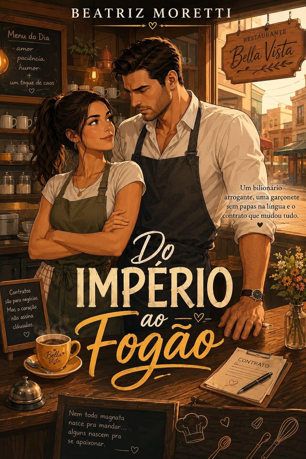 capítulo por capítulo baixar Do Império ao Fogão: Um bilionário arrogante, uma garçonete sem papas na língua e o contrato que mudou tudo.