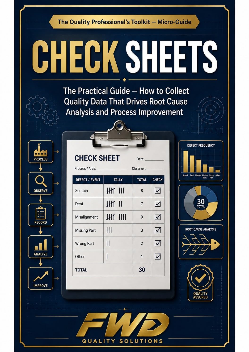 Check Sheets — The Practical Guide: How to Collect Quality Data That Drives Root Cause Analysis and Process Improvement (Quality Data Analysis) (English Edition) baixar o livro de graça