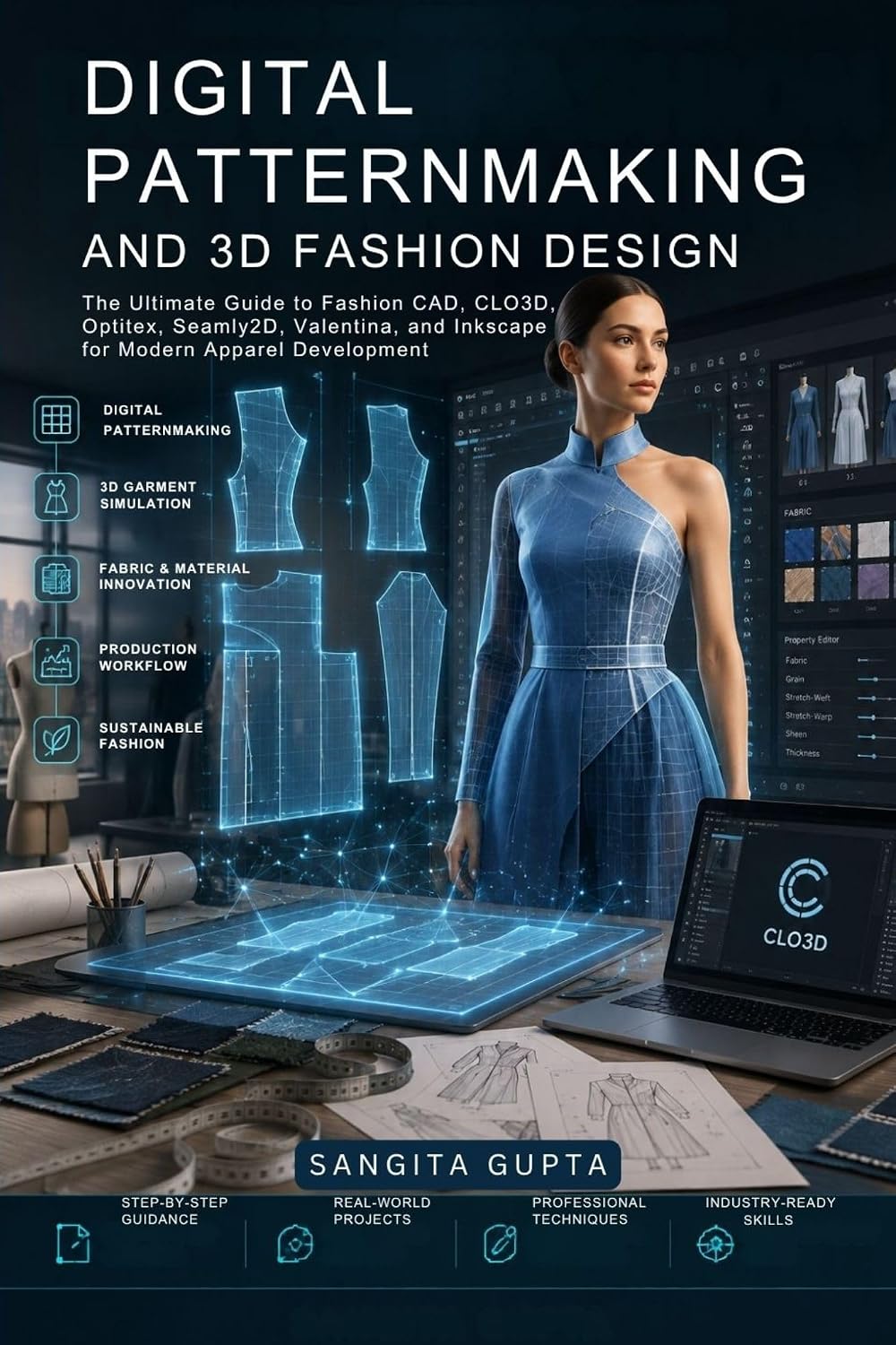 Digital Patternmaking and 3D Fashion Design: The Ultimate Guide to Fashion CAD, CLO3D, Optitex, Seamly2D, Valentina, and Inkscape for Modern Apparel Development (Fashion Metaverse) (English Edition) baixar o livro de graça