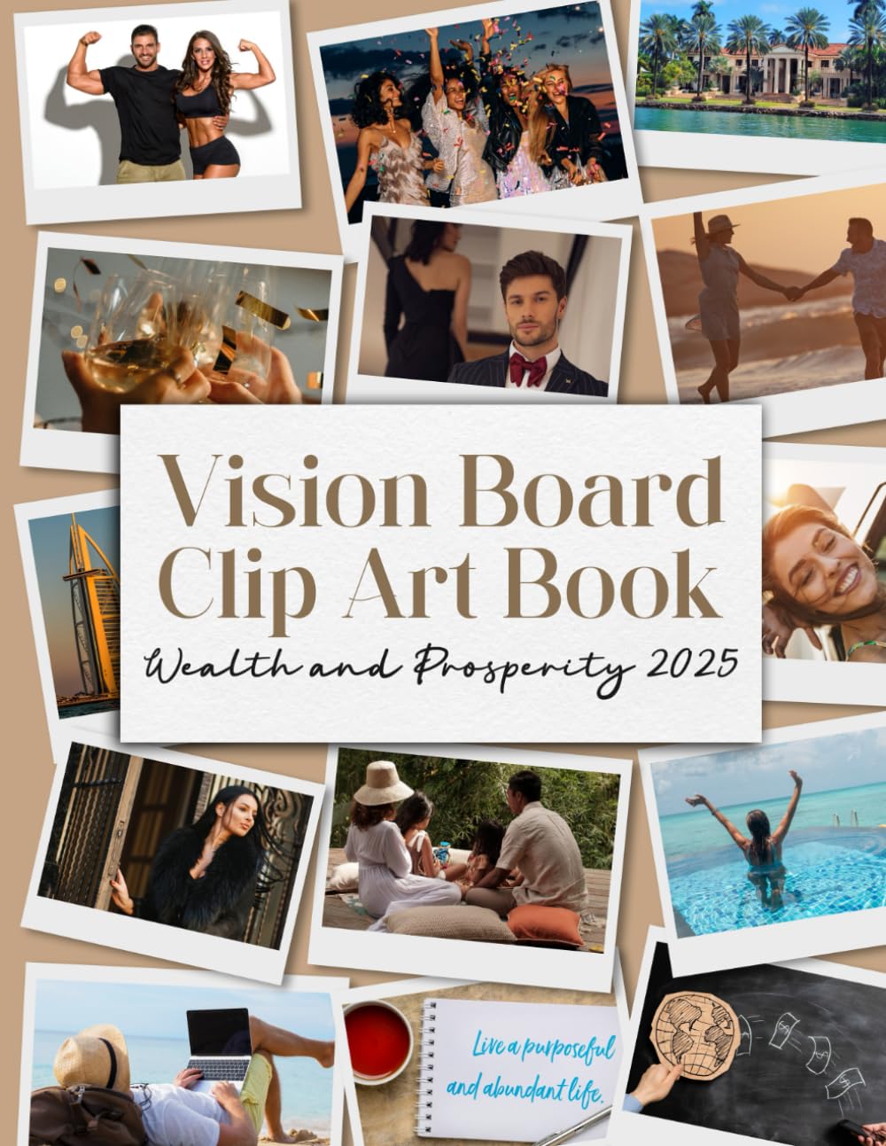 Vision Board Clip Art Book: Wealth and Prosperity 2025 baixar livro de graça