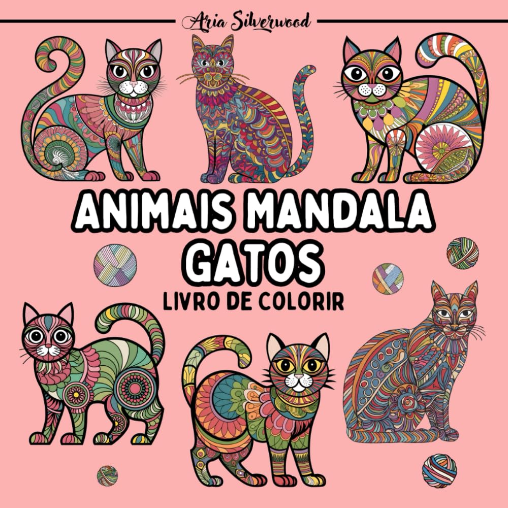 ler totalmente Animais Mandala - Gatos: Um Livro de Colorir Mandala Único para Crianças e Adultos (Portuguese Edition)