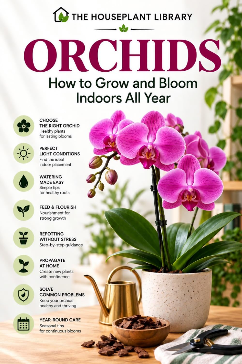 capítulo por capítulo baixar Orchids: How to Grow and Bloom Indoors All Year: The Complete Orchid Care Guide for Healthy Roots, Beautiful Flowers, and Easy Maintenance: 12
