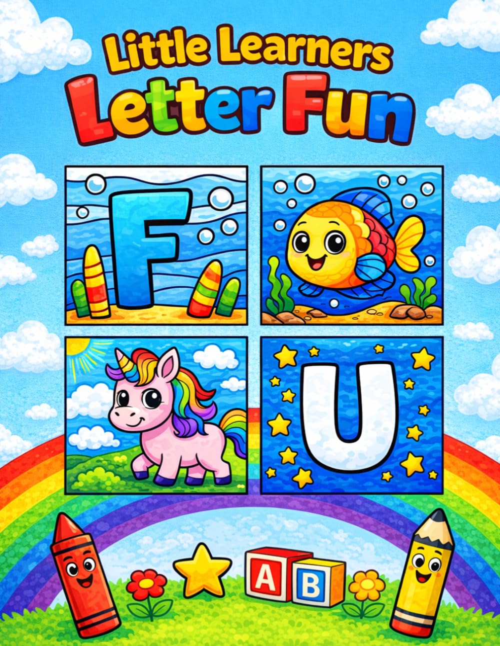ler totalmente Little Learners Coloring Book: Preschool Alphabet Coloring for Kids Ages 3–5 With Jumbo Letters & Beginner-Friendly Designs