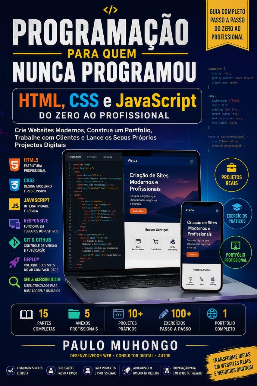Programação para Quem Nunca Programou: HTML, CSS e JavaScript: do Zero ao Profissional baixar o livro de graça