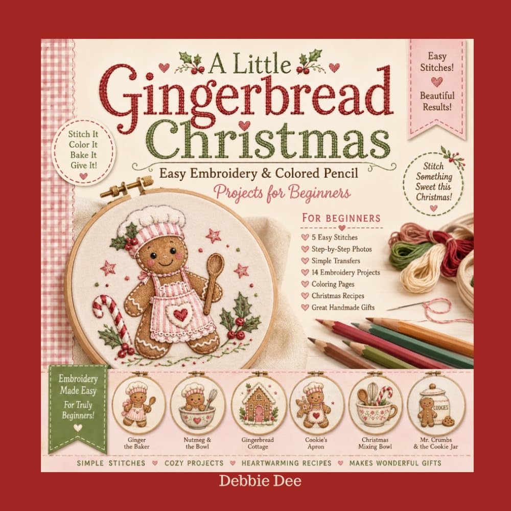 capítulo por capítulo baixar Thimbles & Tales A Little Gingerbread Christmas: Easy Embroidery & Colored Pencil Projects for Beginners