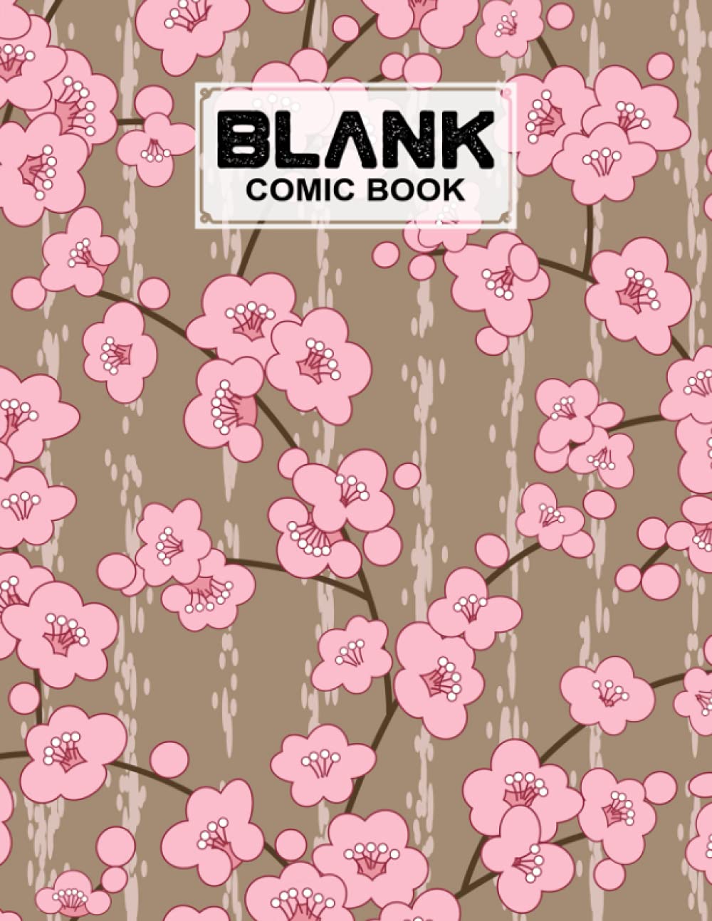 ler totalmente Blank Comic Book: Cherry Blossom Cover Blank Comic Book, Create Your Own Story, Journal, Notebook, Sketchbook for Kids and Adults, 120 Pages - Size 8.5" x 11" Notebook by Mario Steffen