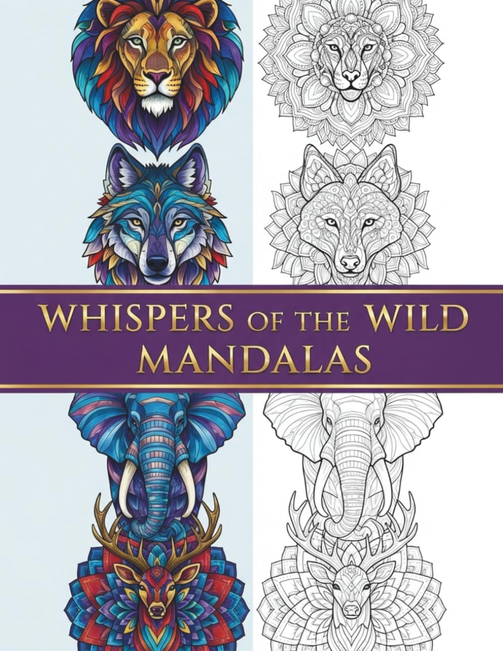 ler totalmente Whispers of the Wild Mandalas: An Artistic Collection of Enchanting Animal Mandalas