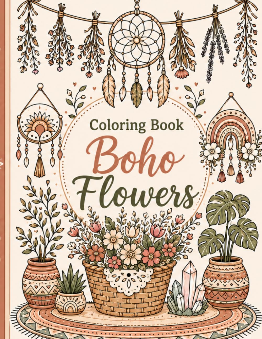 ler totalmente Coloring Book - Boho Flowers (A Relaxing Coloring Book)