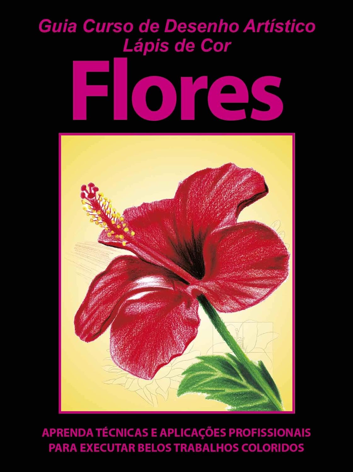 ler totalmente Guia Curso de Desenho Artístico Lápis de Cor Flores