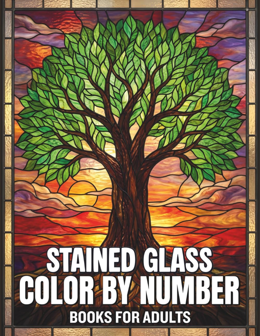 ler totalmente Stained Glass Color By Number Books For Adults: Beautiful Mosaic Patterned Coloring Pages with a Professional Stained Glass Finish for Adults Seeking a Meditative and Artistic Activity