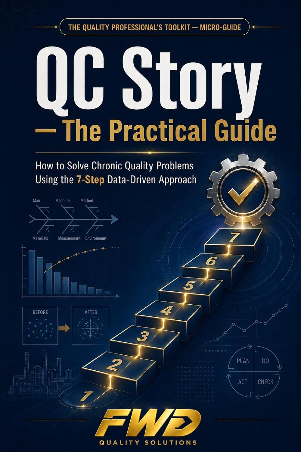 ler totalmente QC Story - The Practical Guide: How to solve chronic quality problems using the 7-step data-driven approach (Process Control & Industrialization) (English Edition)