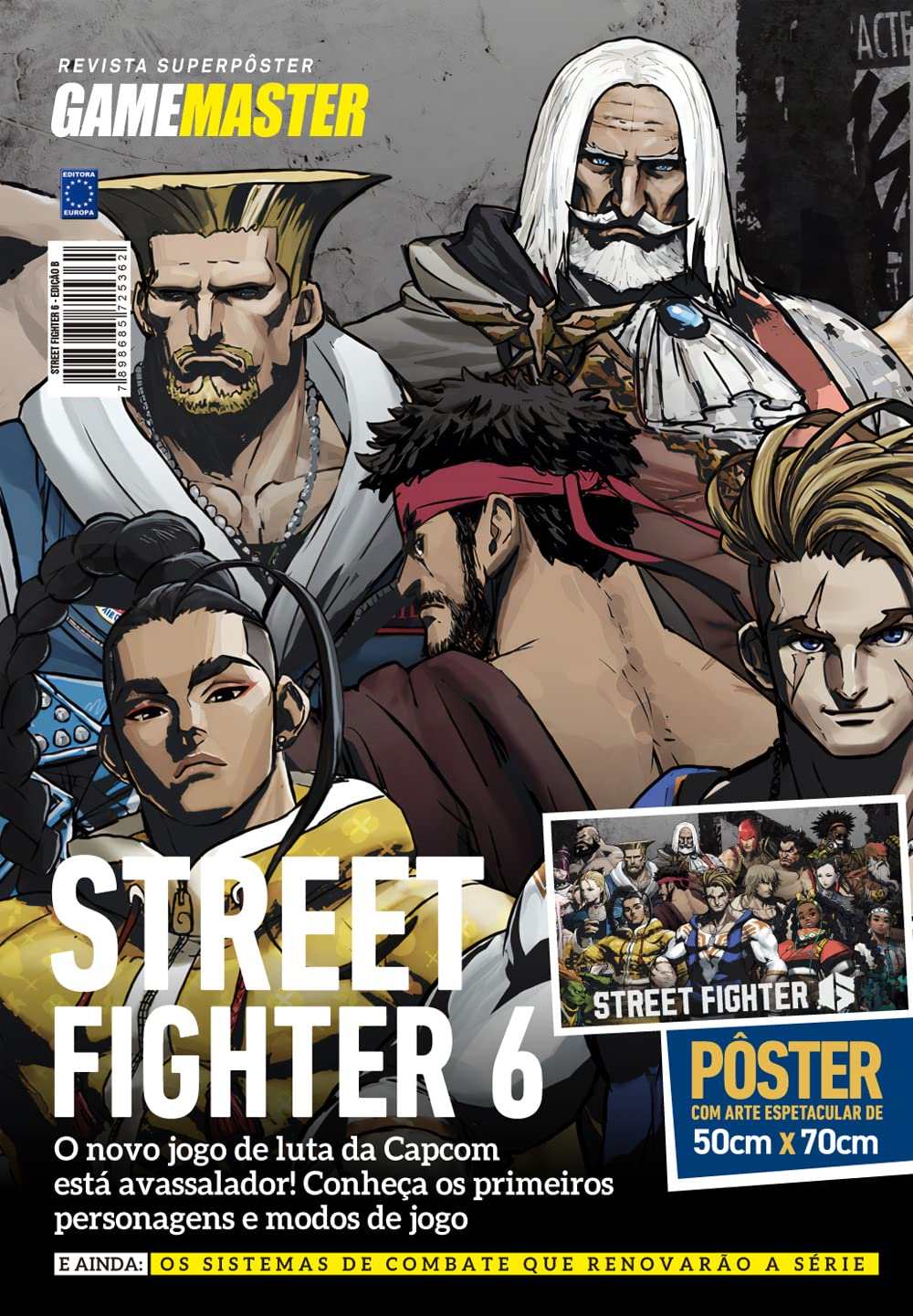 ler totalmente Street Fighter 6 - Arte B - Superpôster Game Master