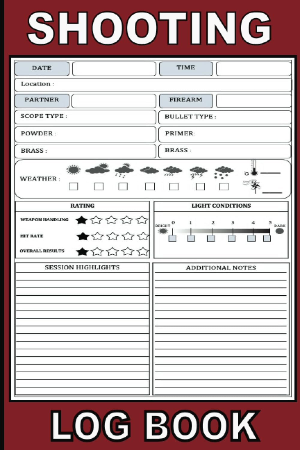 capítulo por capítulo baixar shooting log book: Perfect Shooters Data Book for Beginners and Professionals with Rifle Shooting Log for Long Range.
