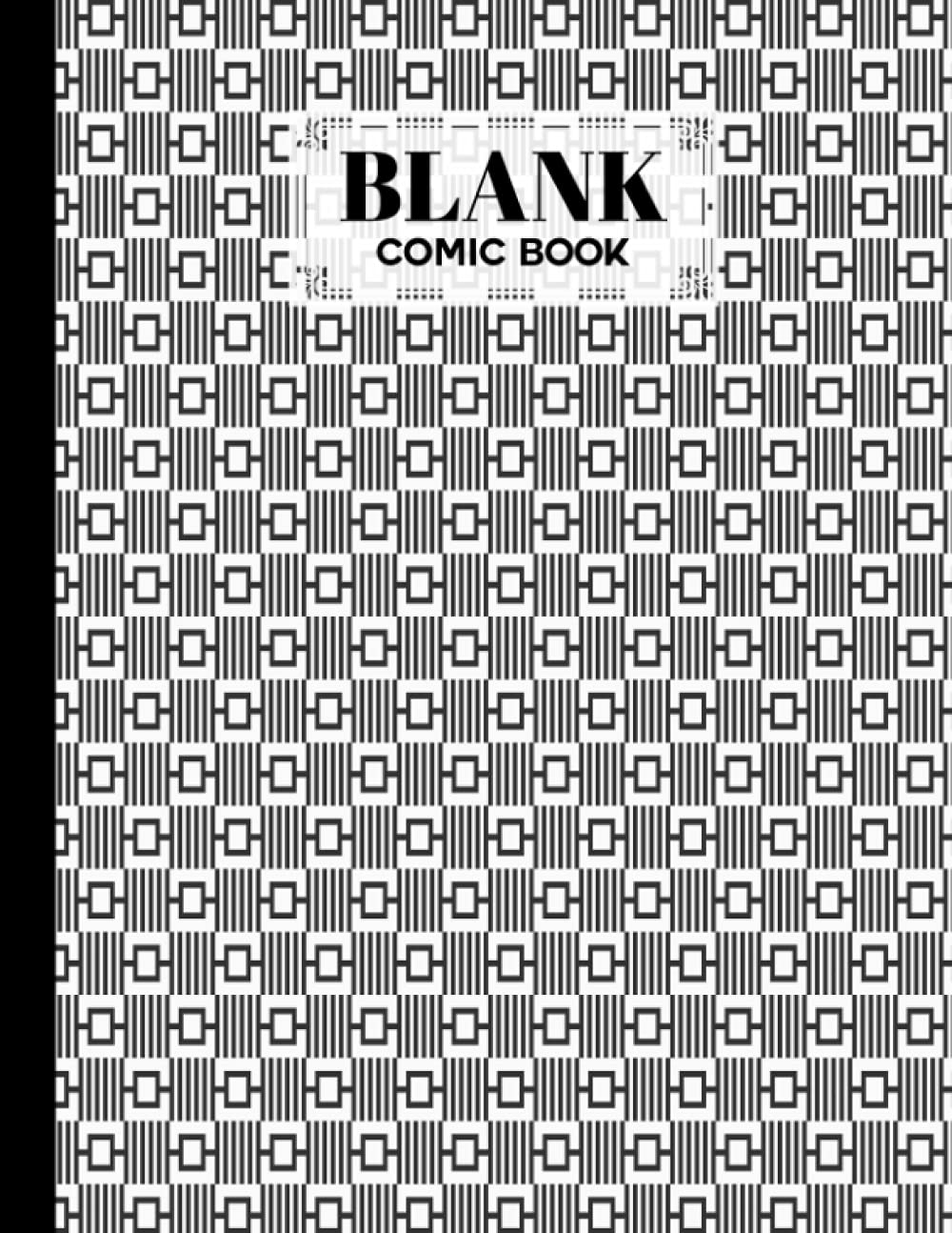 Blank Comic Book: Striped Cover, Draw Your Own Comics - 120 Pages of Fun and Unique Templates - A Large 8.5" x 11" Notebook by Melanie Fleischer baixar livro de graça