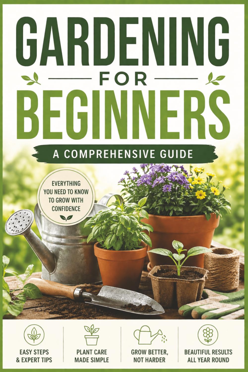 Gardening for Beginners: A Simple Step-by-Step Guide to Growing Vegetables, Herbs & Plants at Home: Simple Step-by-Step Methods for Growing... or Outdoors — Even If You Have No Experience baixar o livro de graça