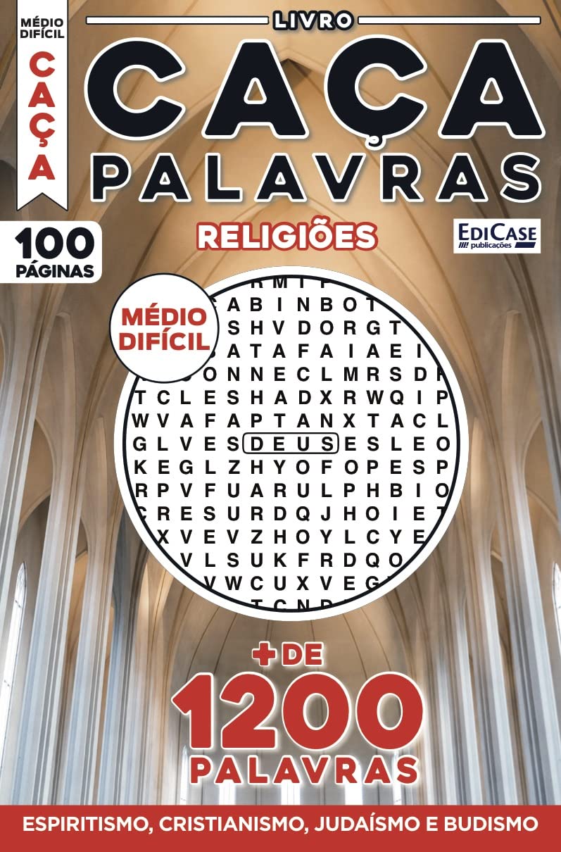 Livro Caça-Palavras 48: Nível Médio/ Difícil - Religiões: Espiritismo, Cristianismo, Judaísmo e Budismo baixar o livro de graça