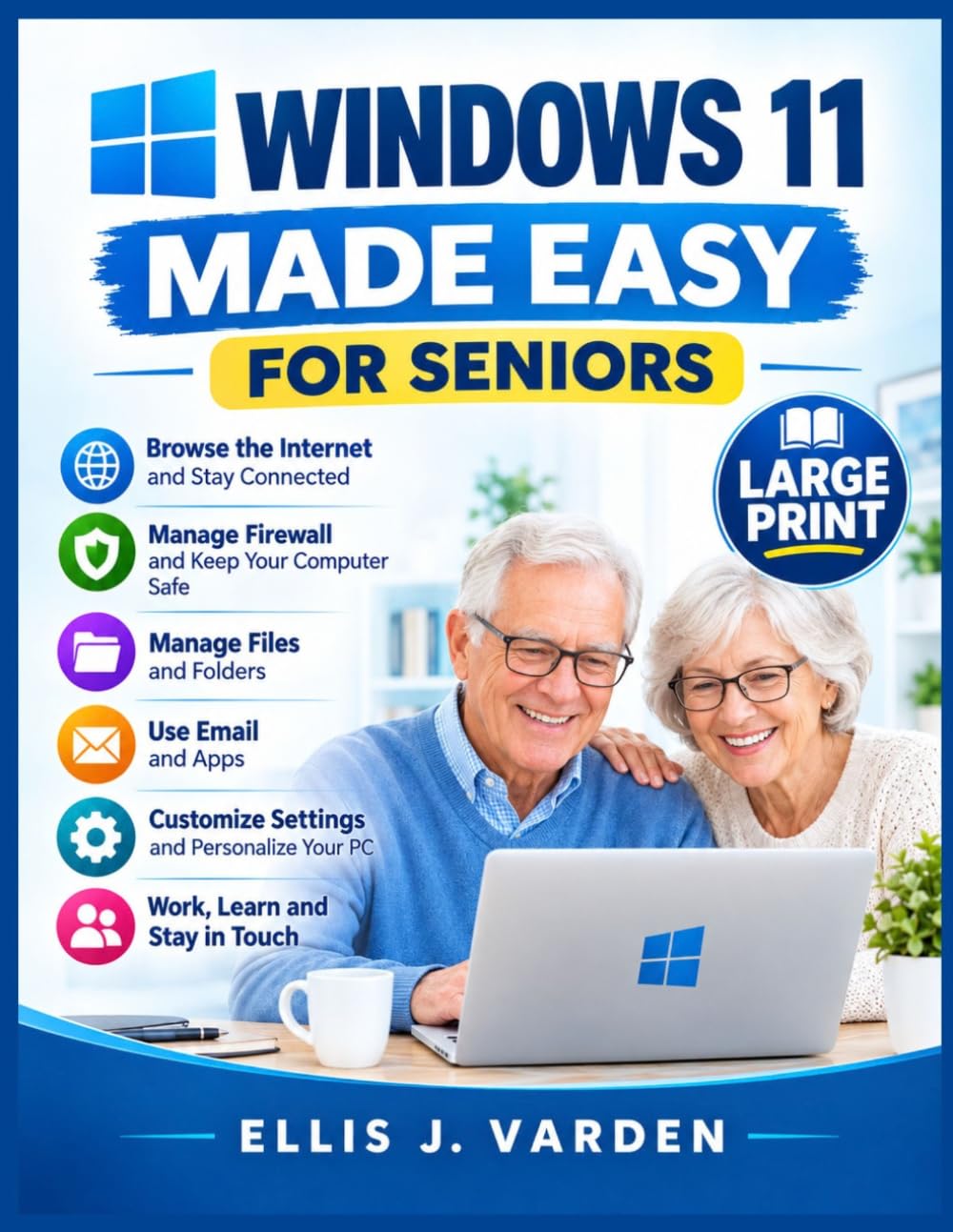 ler totalmente Windows 11 Made Easy for Seniors: Complete Step-by-Step Visual Guide with Simple Illustrated Instructions, Large Print, and Clear Pictures to Master Everyday PC and Computer Tasks with Confidence