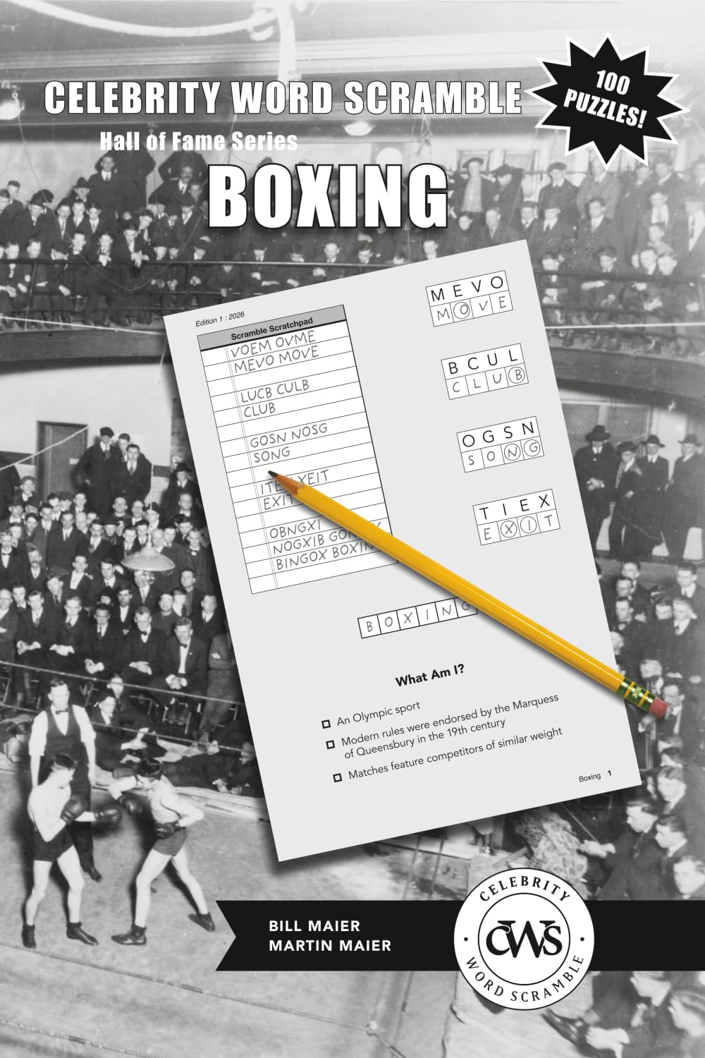 ler totalmente Celebrity Word Scramble Hall of Fame Series Boxing