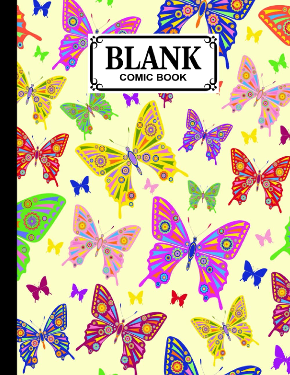 Blank Comic Book: Butterflys Cover, Draw Your Own Comics - 120 Pages of Fun and Unique Templates - A Large 8.5" x 11" Notebook by Konstanze Fleischmann baixar livro de graça