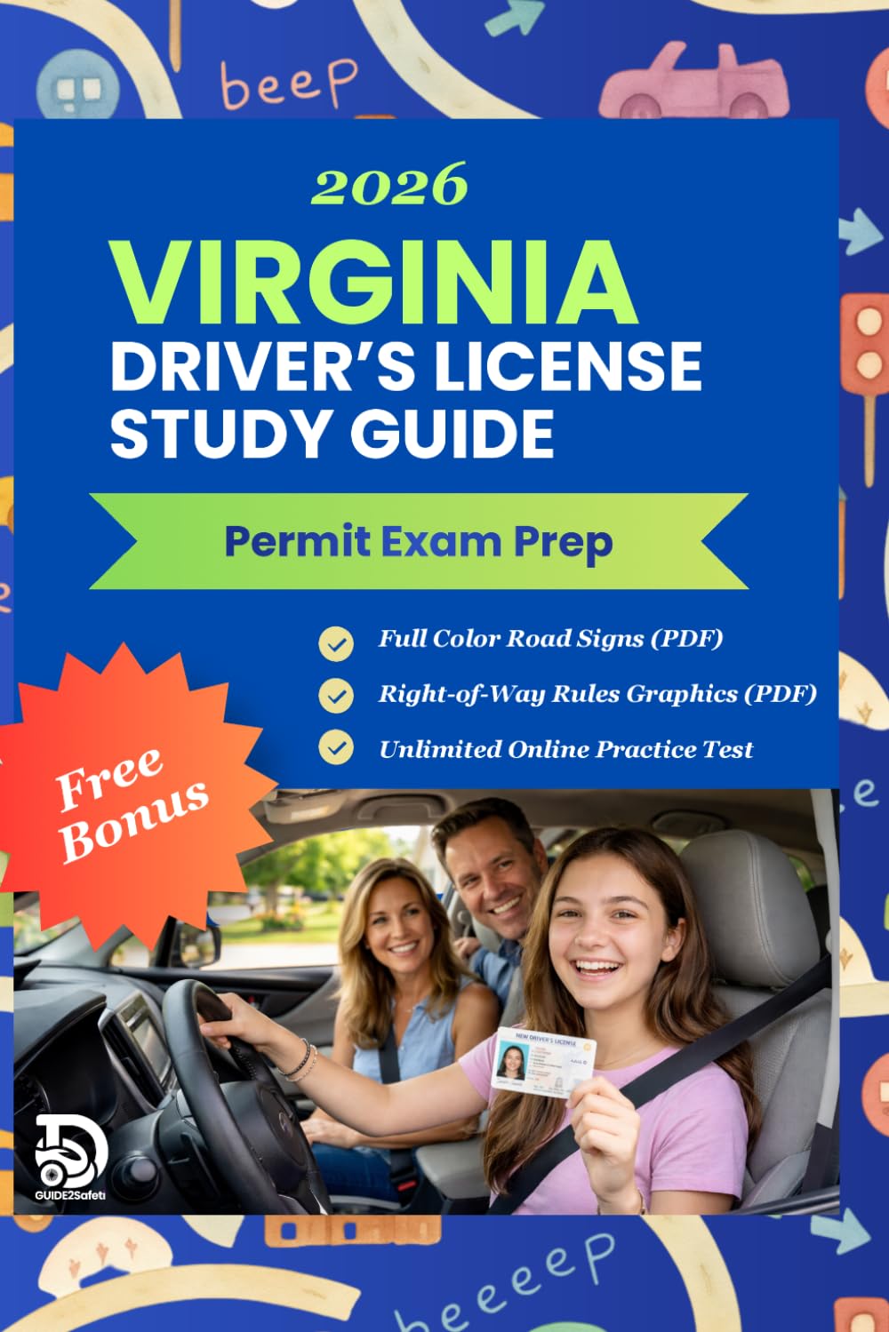 capítulo por capítulo baixar Virginia Driver's License Study Guide 2026 - DMV Exam Prep (Full Color Edition): Complete Learner's Permit Cheat Sheet