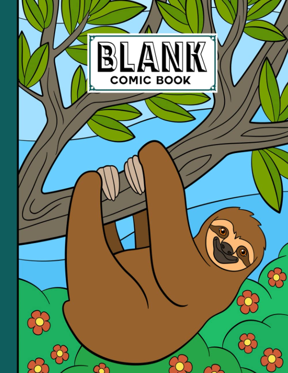 ler totalmente Blank Comic Book: Sloth Cover, Draw Your Own Comics - 120 Pages of Fun and Unique Templates - A Large 8.5" x 11" Notebook by Dagmar Naumann