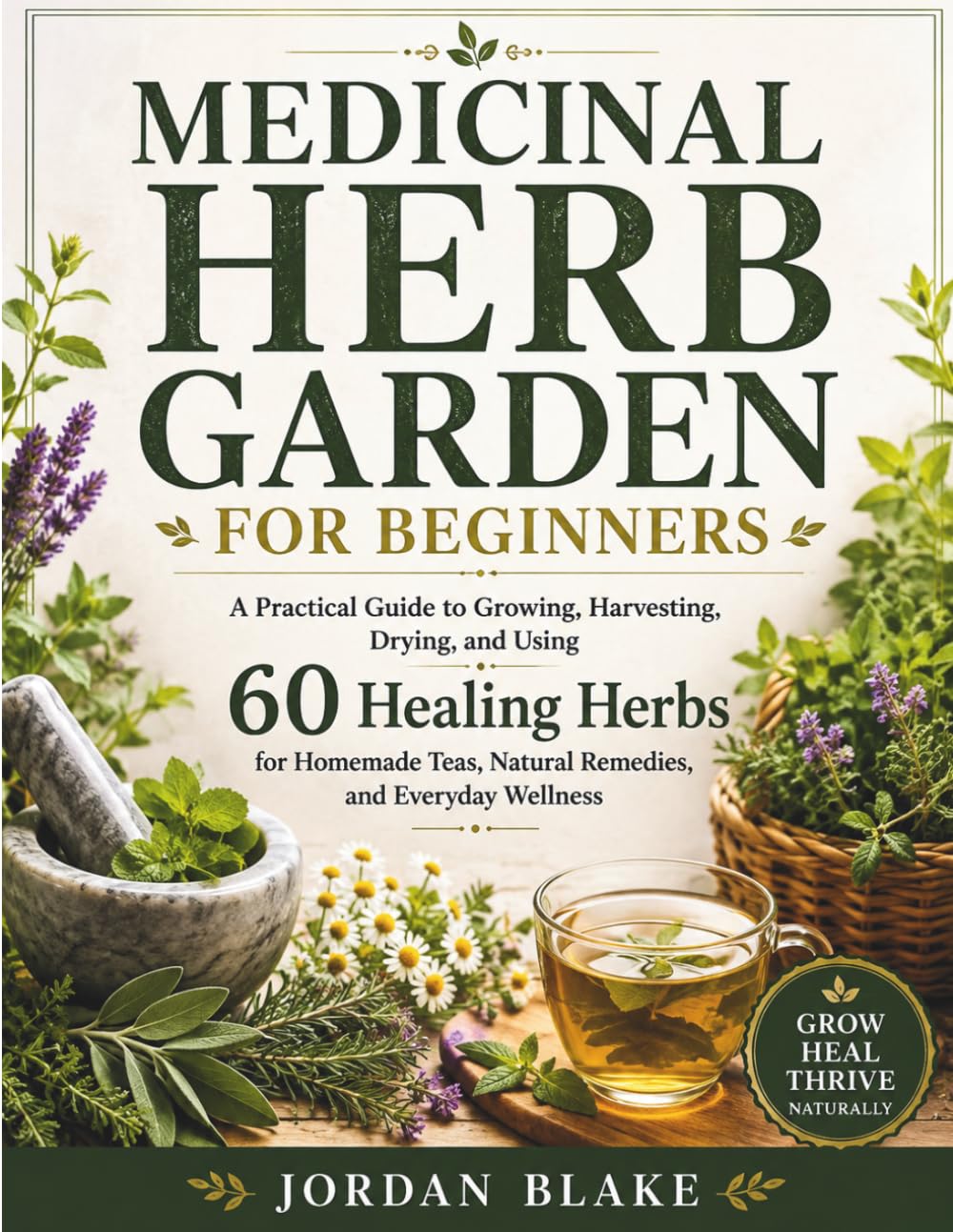 MEDICINAL HERB GARDEN FOR BEGINNERS: A Practical Guide to Growing, Harvesting, Drying, and Using 60 Healing Herbs for Homemade Teas, Natural Remedies, and Everyday Wellness baixar o livro de graça