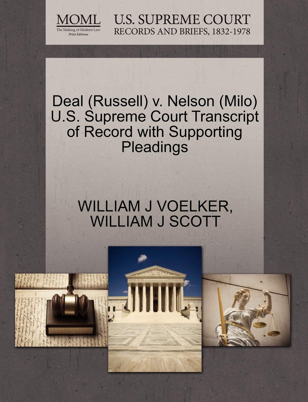 capítulo por capítulo baixar Deal (Russell) v. Nelson (Milo) U.S. Supreme Court Transcript of Record with Supporting Pleadings